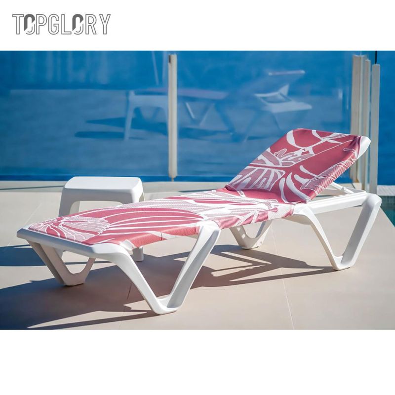 Popular Outdoor Furniture Brushed Aluminum Garden Sun Recliners Loungers for Beach