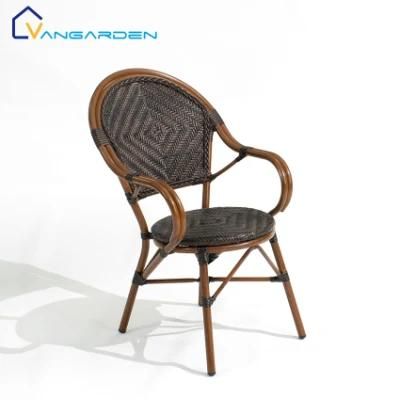 Vangarden Outdoor Leisure Aluminum Frame Woven Wicker Rattan Peacock Chair