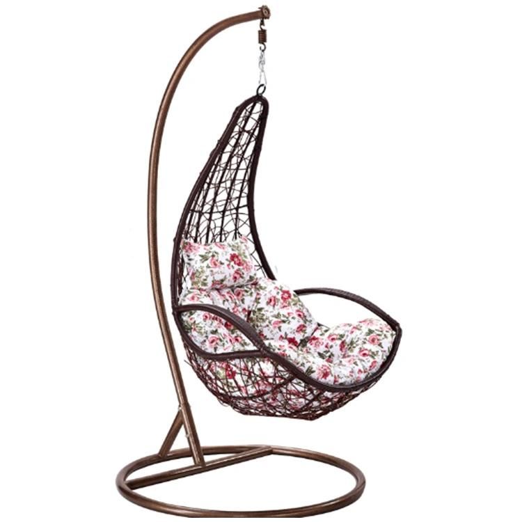 Cheap Double Person Garden outdoor Rattan Warter Dropped Swing Chair