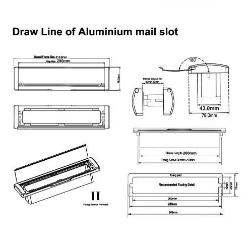 Aluminium Letterplate