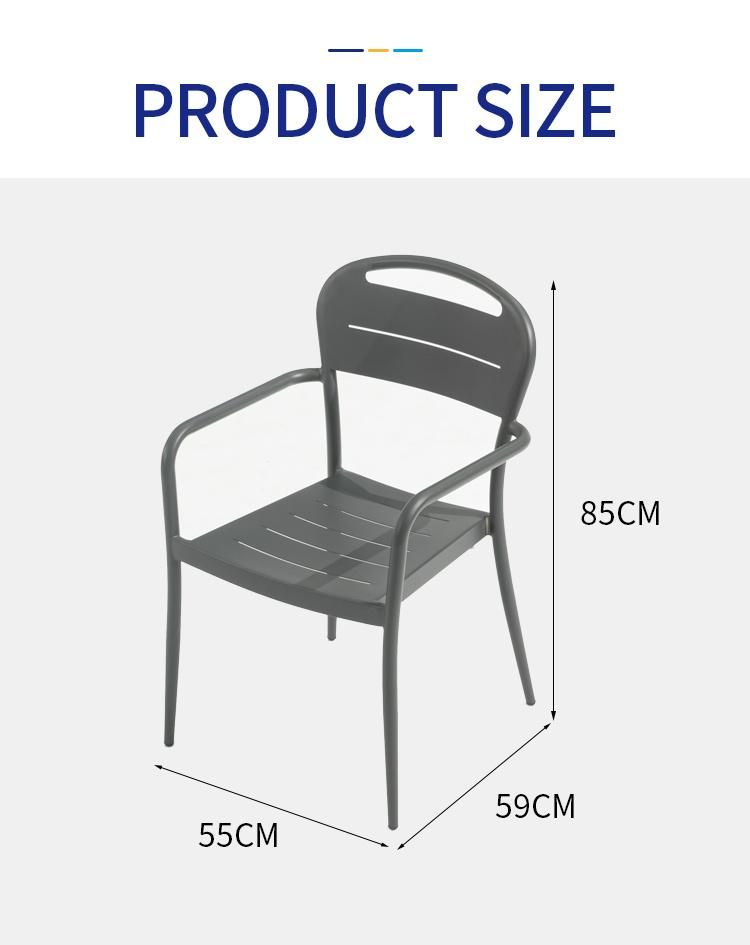 Vangarden Aluminum Outdoor Patio Furniture Dining Chair
