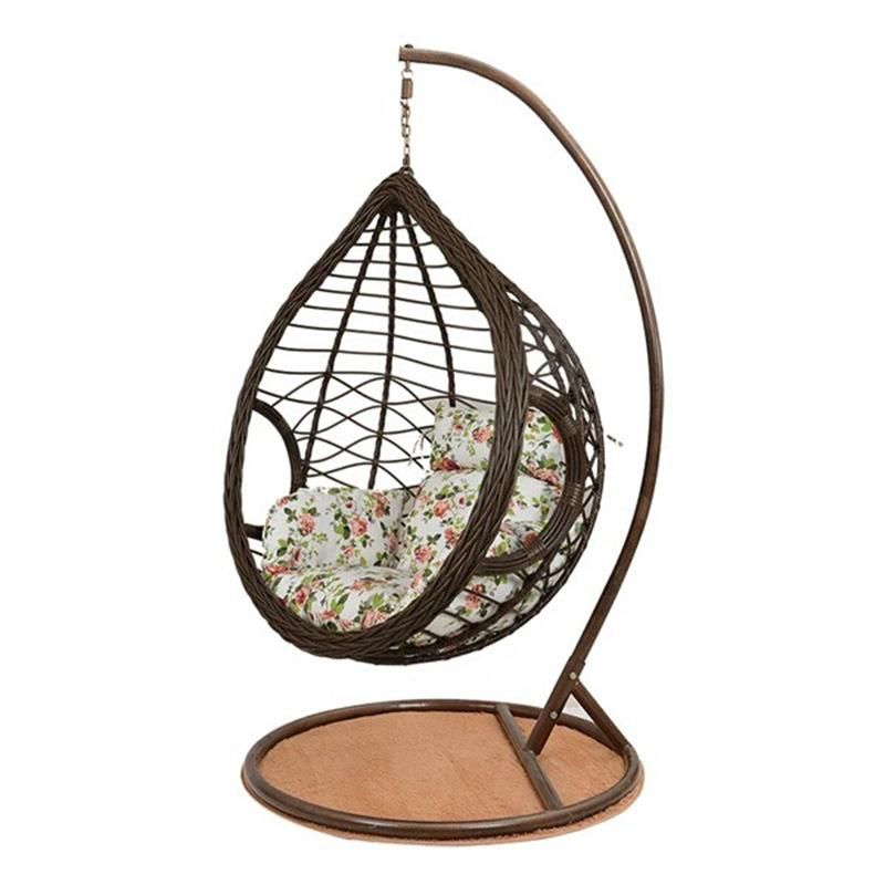 Wholesale Comfortable Leisure Home Minitype Garden Hanging Rattan Swing Chair