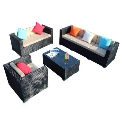 Cheap Knockdown Rattan Garden Furniture Sale Outdoor Sofa Wicker Couch