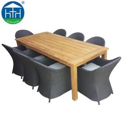 All Weather Outdoor Garden Dining Set Rattan Furniture Wicker Table and Chair for Sale