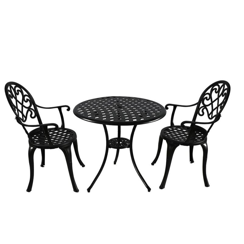 Outdoor Sunbed Lounger Beach Sunbed Chair Cast Aluminum Chaise Lounge