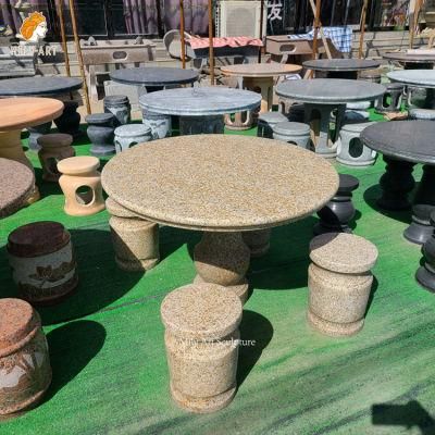 Customized Marble Tables and Chairs Used for Stone Garden Products
