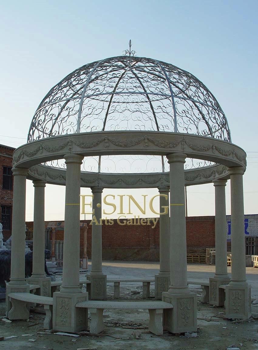 Chinese Supplier Outdoor Used Marble Garden Gazebo for Sale