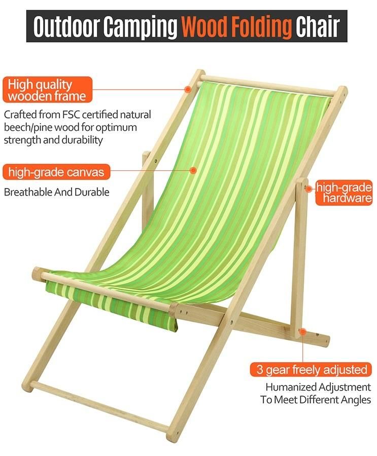 Leisure Wooden Chair Foldable Chair Camping Chair