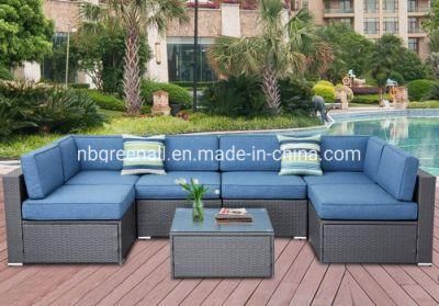 Popular Outdoor Aluminium Frame Rattan Sectional Sofa Garden Furniture
