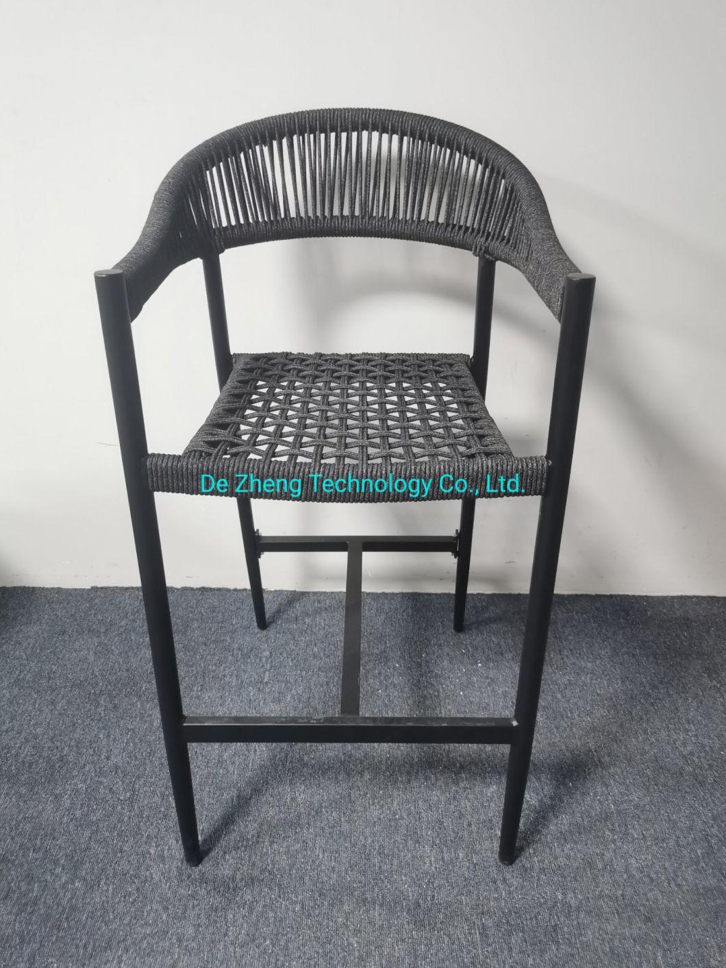 Outdoor Commercial Bar Garden Chairs Aluminum Restaurant Furniture Stackable Dining Aluminum Furniture Set Outdoor Chair Set