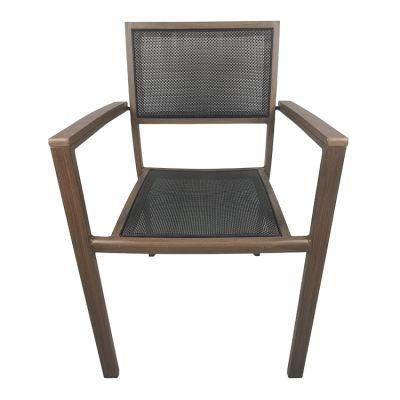 Outdoor Garden Textilene Chair Leisure Shop Bistro Bar Restaurant Dining Chair