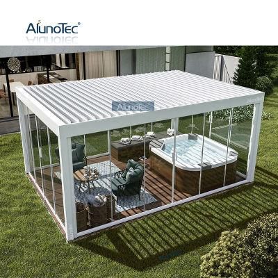 Sunshading Aluminum Patio Louvered Awning Tent Gazebo Arbours Waterproof Pergolas Kits