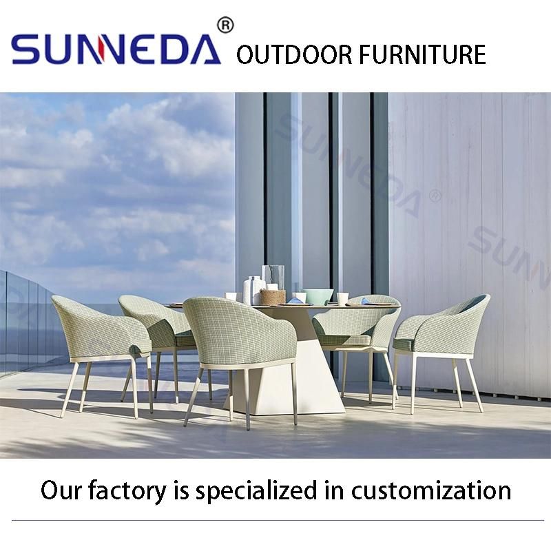 Best Selling Bistro Villa Camping Leisure Aluminium Alloy Armchair Furniture