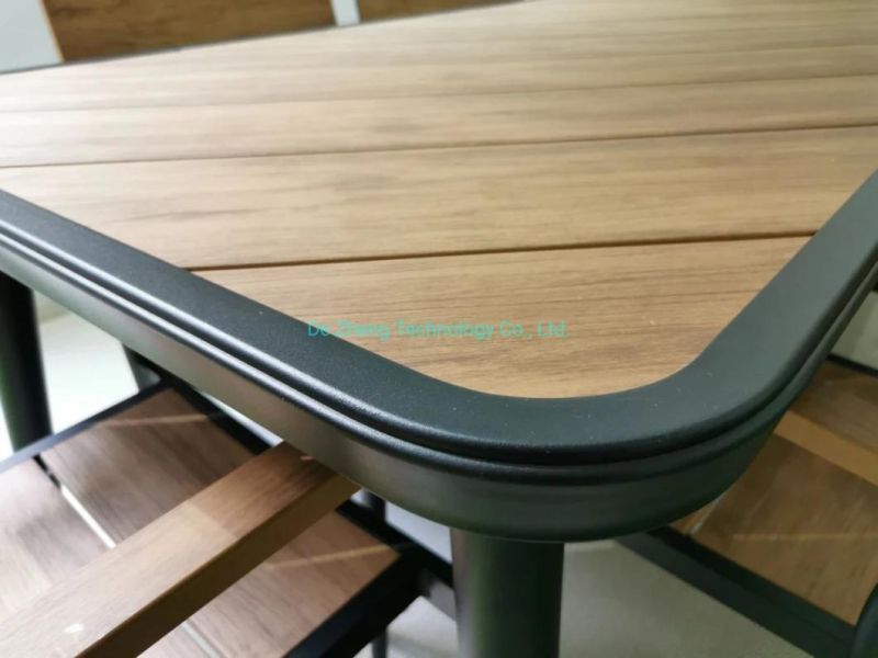 Wooden Looking Outdoor Durable Modern Teak Wood Dining Table