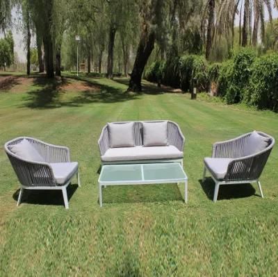 Wholesale Home Hotel Rope Outdoor Garden Patio Chair Sectional Sofa Set Furniture