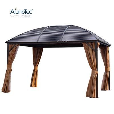AlunoTec High Quality Aluminium Canopy Tent Patio Balcony Pergola Outdoor Pavilion Garden Gazebo