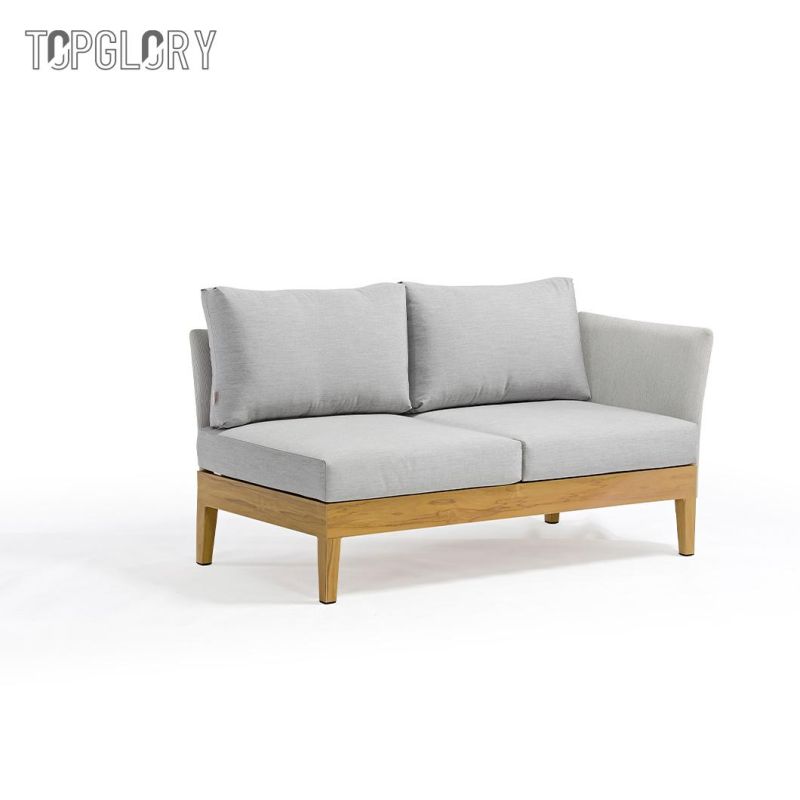 Outdoor Aluminum Beach Swimming Pool Fabric Cushion Wholesale Modern Sofa Set