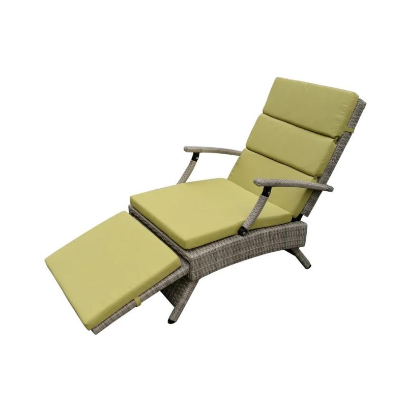 Garden Furniture Set Outdoor Pool Villa Aluminum Leisure Rattan Foldable Folding Audjustable Chaise Lounge