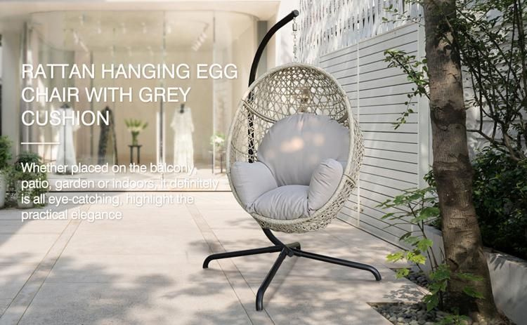 · Indoor China Wicker Kd Basket Rattan Hammock Garden Hanging Chairs Factory Outdoor Patio Swing Supplier