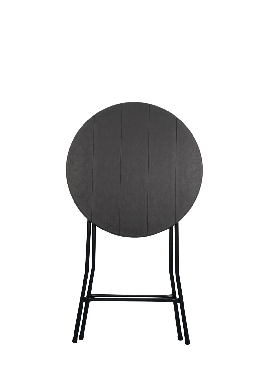 Wooden Surface Round Folding Table/Outdoor Bar Table in Round Shaped/with Pins Patch Locker Round Desk