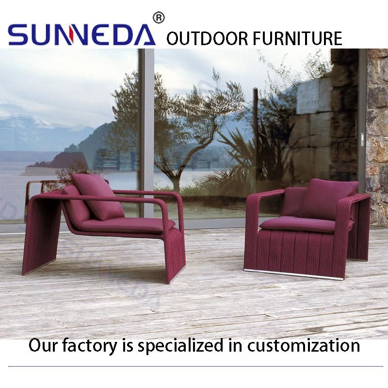 Luxury Project Hotel Villa High Class Aluminum Outdoor Furniture Garden Sets