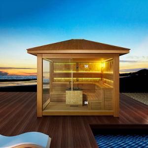 Mexda Outdoor Family Sauna Room Gazobo Cabient Wooden House Ws-1500lt