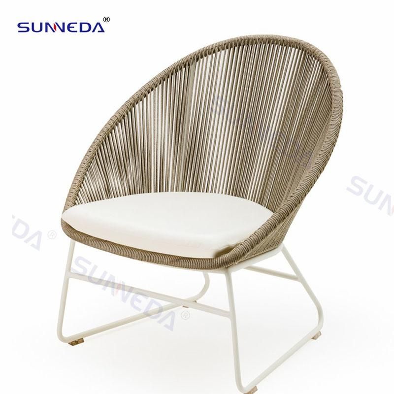 Modern Garden Coffee Restaurant PE Rattan Chairs Set Outdoor Patio Modern Leisure Chair