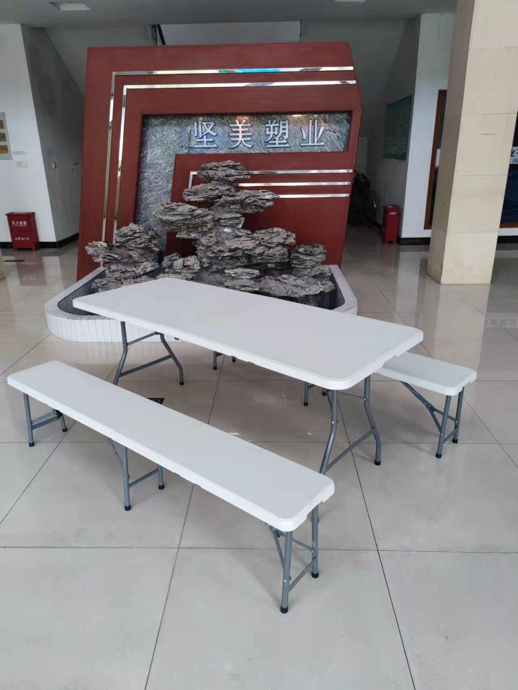 Value Price China Supply Factory Plastic Garden Outdoor Folding Table in 6FT 180X74X74 Cheapest Vendor in Outdoor Garden Camping Plastic Foldable