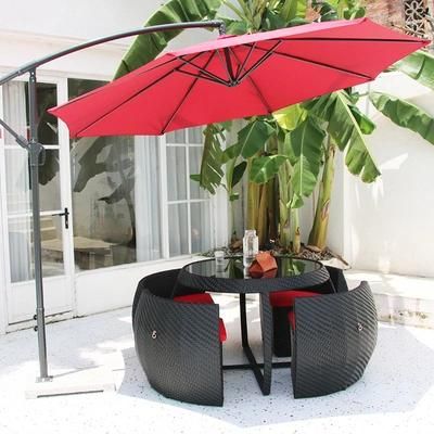 Rattan Table Chair Combination Outdoor Leisure Courtyard Villa Table Chair
