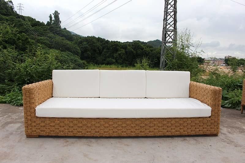 Modern Outdoor Garden Hotel Cafe Coffee Table Rattan Furniture Sofa Set