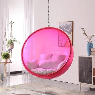Space Transparent Bubble Chair Semi Spherical Suspension Chair