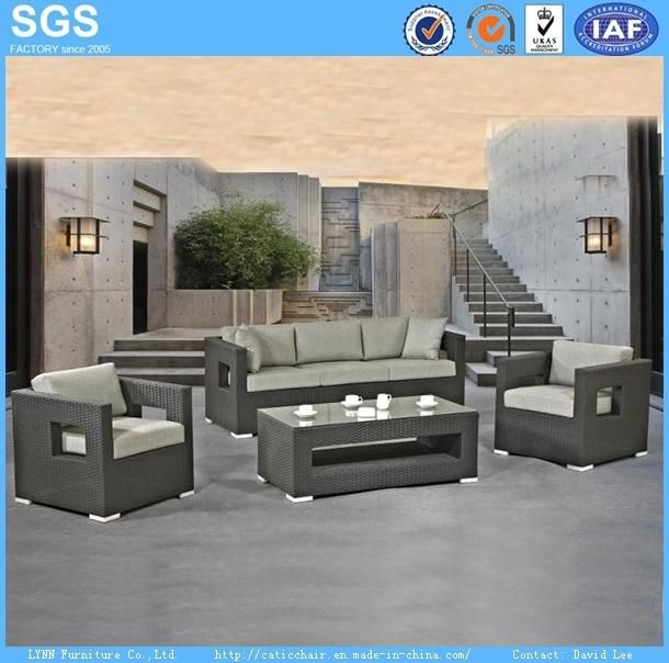 Garden Hotel Leisure Furniture Synthetic Rattan Wicker Sofa