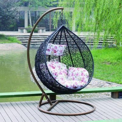 Leisure Wicker Patio Outdoor Home Wicker Rattan Hanging Swing Chair