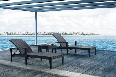 Outdoor Beach Furniture Hotel Poolside Rattan Sun Lounger