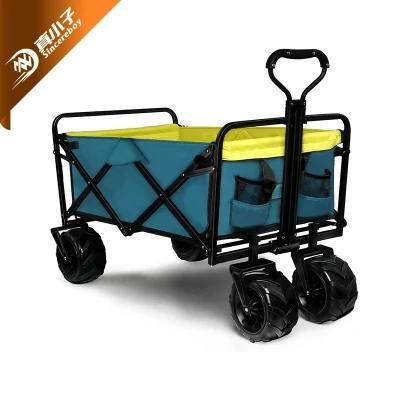 Inflatable Wheels Foldable Handy Carry Outdoor Garden Wagon Cart