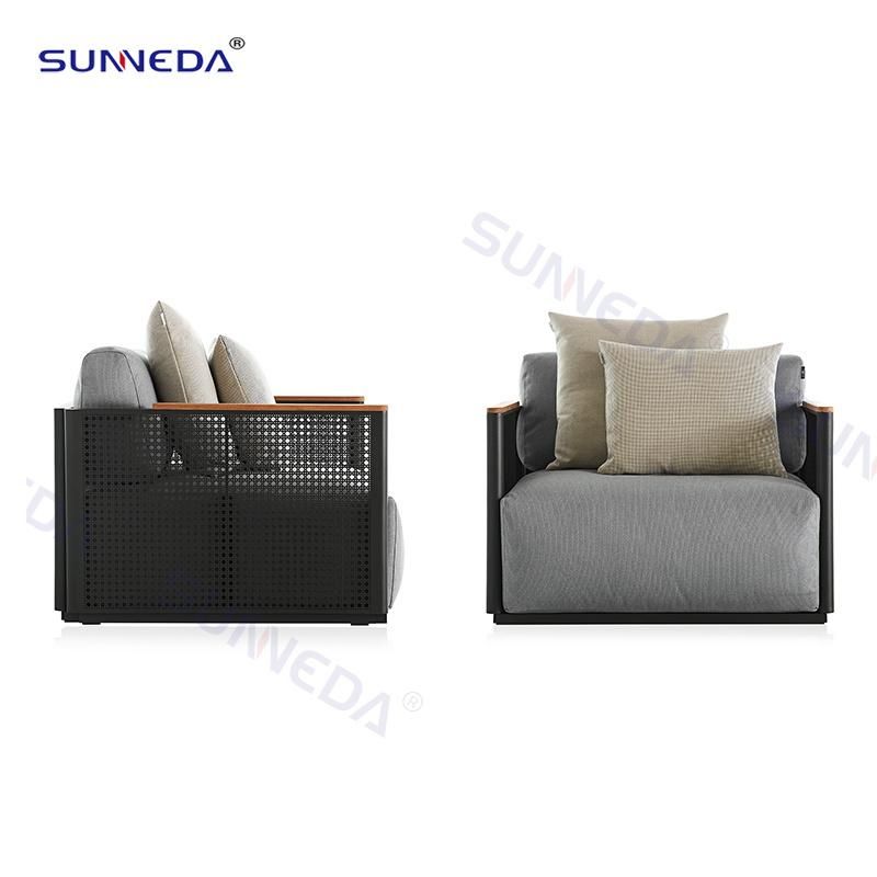 Luxury Hotel Leisure Sofa Set Outdoor Garden Aluminum Furniture