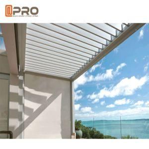 China Style Terrace Motorized Aluminium Waterproof Louver Roof