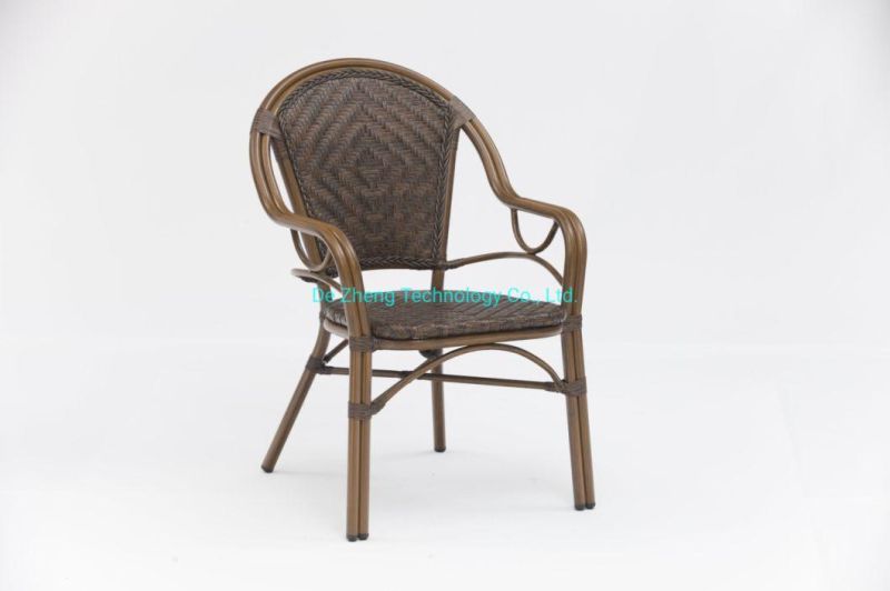 Wholesale Manufacturer Nordic Simple Modern PE Rattan Back Holiday Dining Outdoor Chair