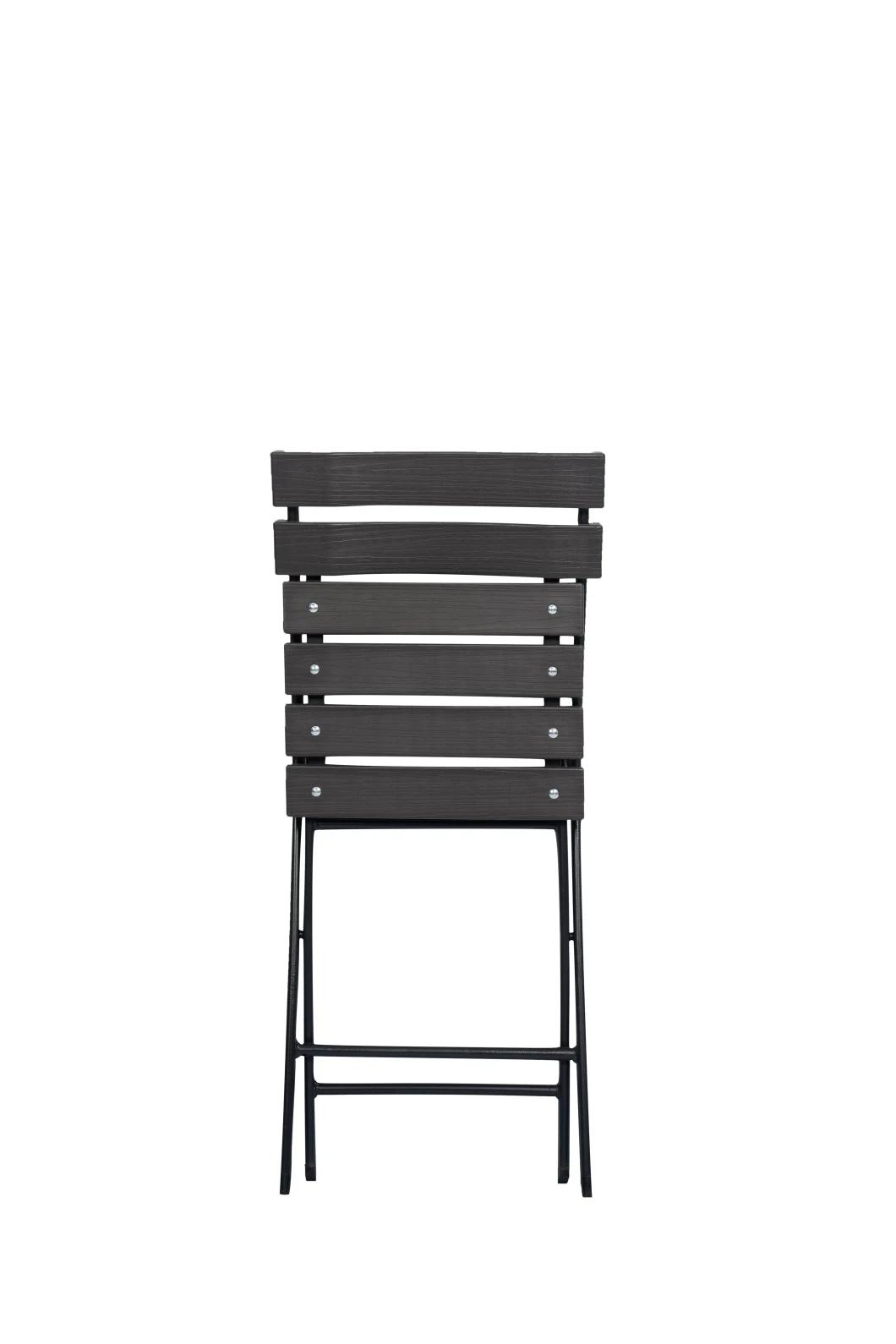 Catering Plastic Wooden Chair/Snack Wooden Design Chair/Folding Swig Fitting Chair in Grey Color