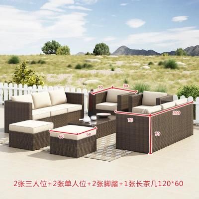 Outdoor Sofa Courtyard Garden Design Outdoor Rattan Table and Chair