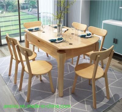 New Designs Nordic Solid Wood Round Table Hotel Living Room Dining Table