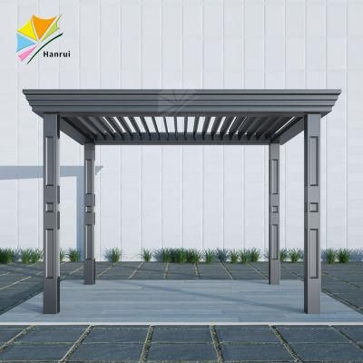 Easy Installation Motorized Aluminum Louver Roof Pergola for Backyard