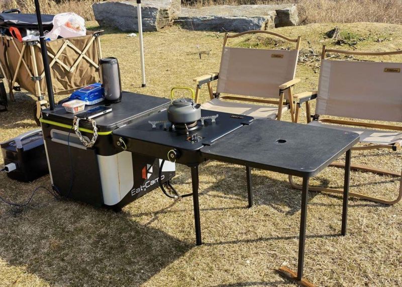 New Design Portable Camping Table with Gas Stoven