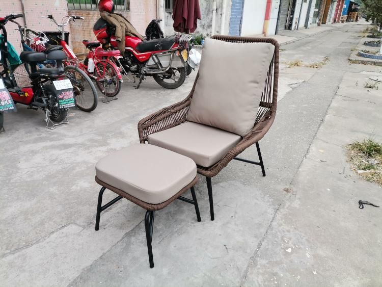 Modern Leisure Chair Outdoor Rattan Chair Patio Wicker Garden Furniture Chaise Lounge Chair