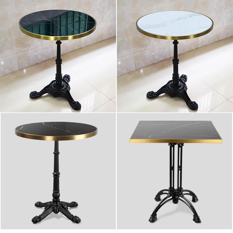 Luxury Round Living Room Furniture Modern Gold Coffee Table Metal Round Table Luxury Marble Acrylic Coffee Table