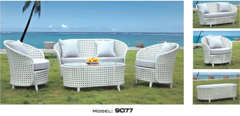 Wholesale Outdoor Furniture Rattan Wick Quick Drying Cozy Sofa Set