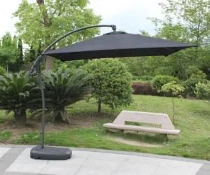 10ft Hand Push Banana Garden Umbrella-Outdoor Umbrella