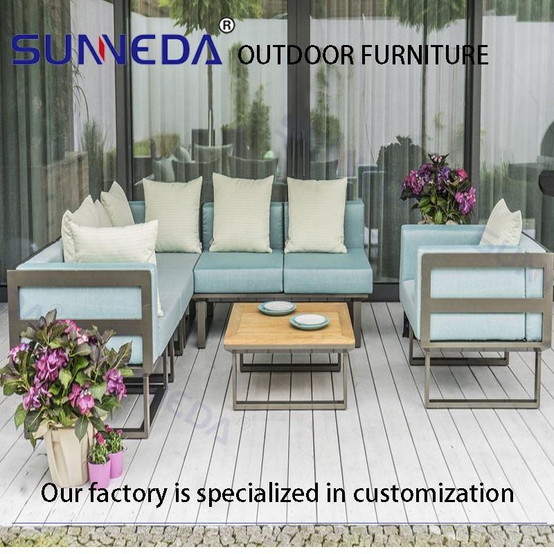 Contemporary Make Inclined Style Cloth Art Combination Sofa