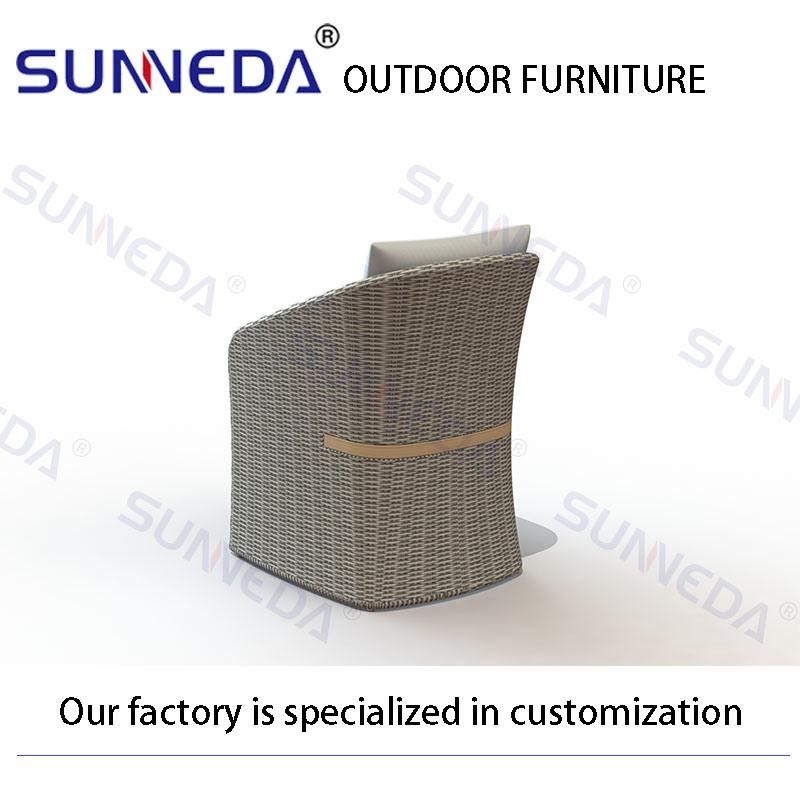 Patio Rattan Wicker Beautiful Wide Table Meeting Chair