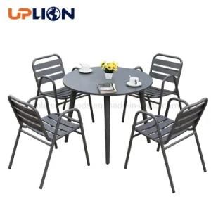 Uplion Courtyard Leisure Small Coffee Table and Chair Outdoor Garden Balcony Outdoor Metal Dining Table and Chairs
